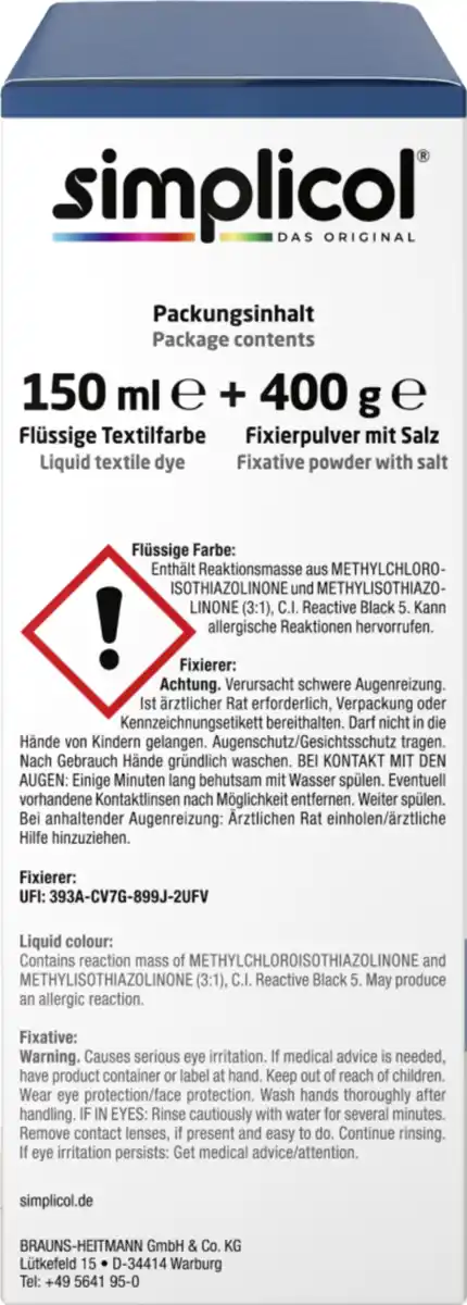 Bild 2 von simplicol Textilfarbe intensiv Opal-Petrol