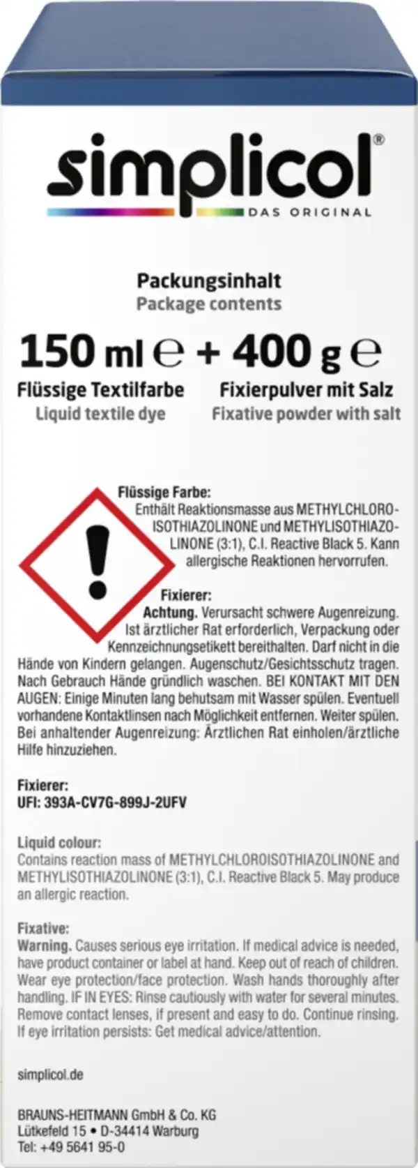 Bild 2 von simplicol Textilfarbe intensiv Opal-Petrol