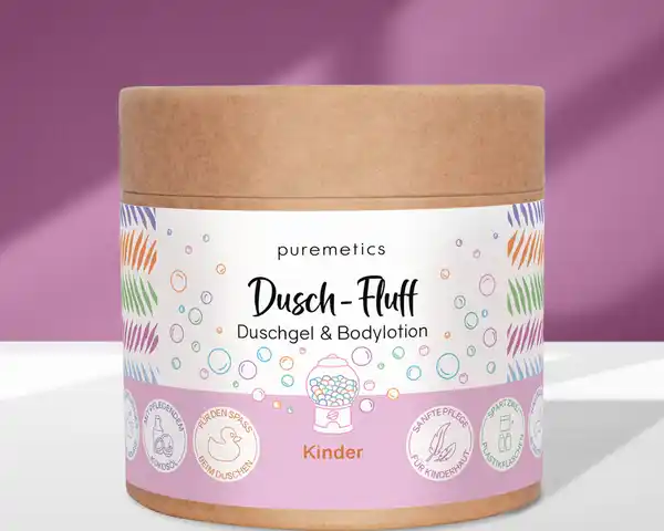 Bild 2 von puremetics Dusch-Fluff Kinder, 200 g