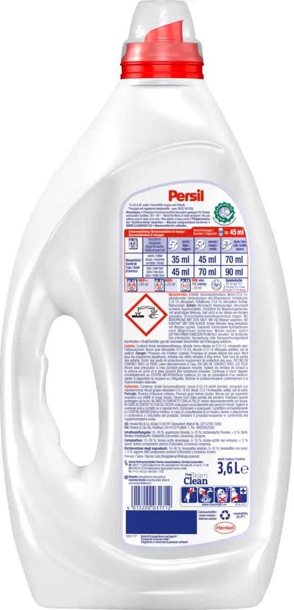 Bild 2 von Persil Colorwaschmittel Flüssig 80 WL