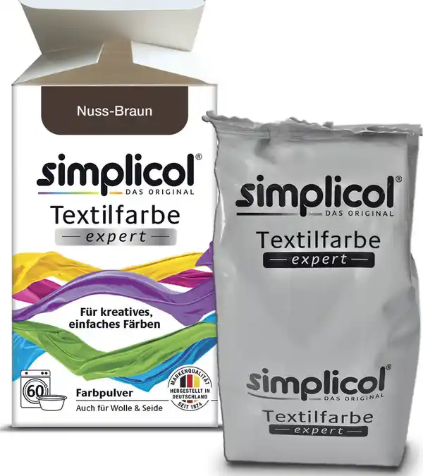 Bild 3 von simplicol Textilfarbe expert Nuss-Braun
