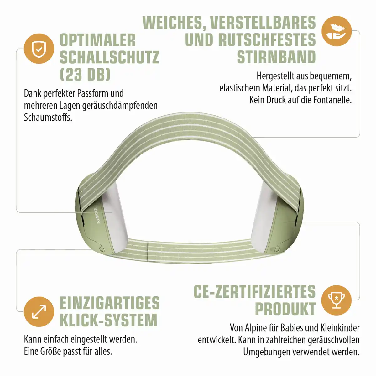 Bild 3 von Alpine Muffy Baby Ohrenschutz Grün