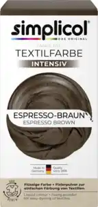 simplicol Textilfarbe intensiv Espresso-Braun