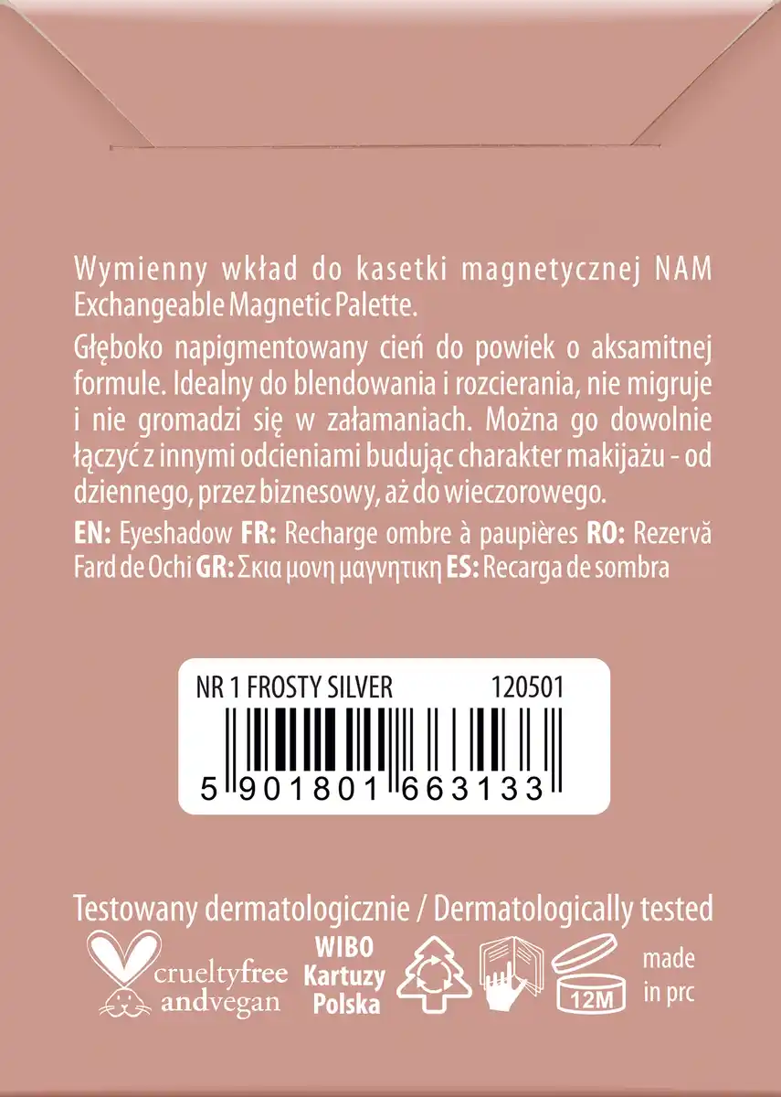 Bild 2 von NAM Foil Eyeshadow nr 1, 2,5 g