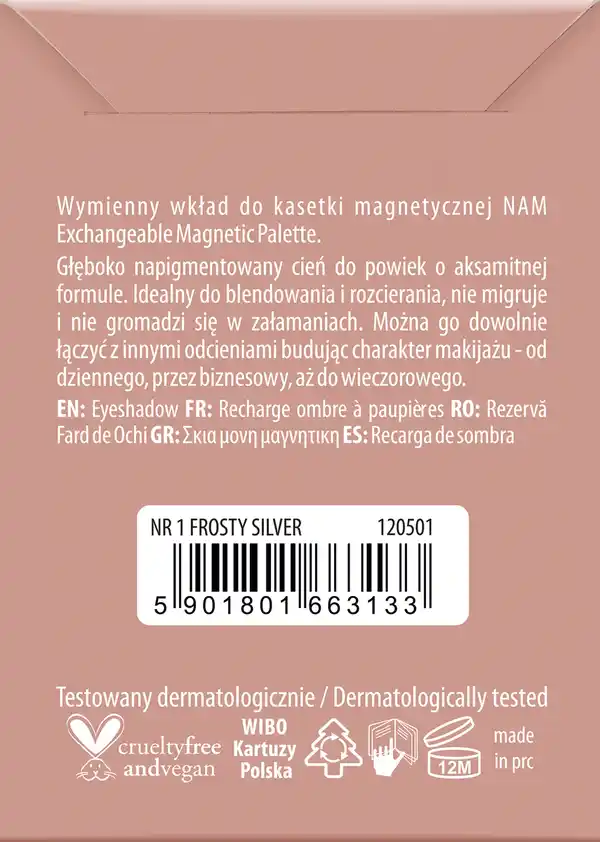 Bild 2 von NAM Foil Eyeshadow nr 1, 2,5 g