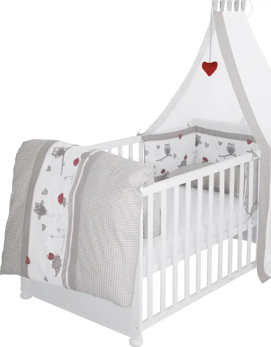 Bild 2 von roba Komplettbett "Lukas", Dessin "Adam & Eule", weiß