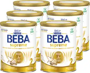 BEBA 6er-Pack SUPREME 2 Folgenahrung nach dem 6. Monat, 4,8 kg