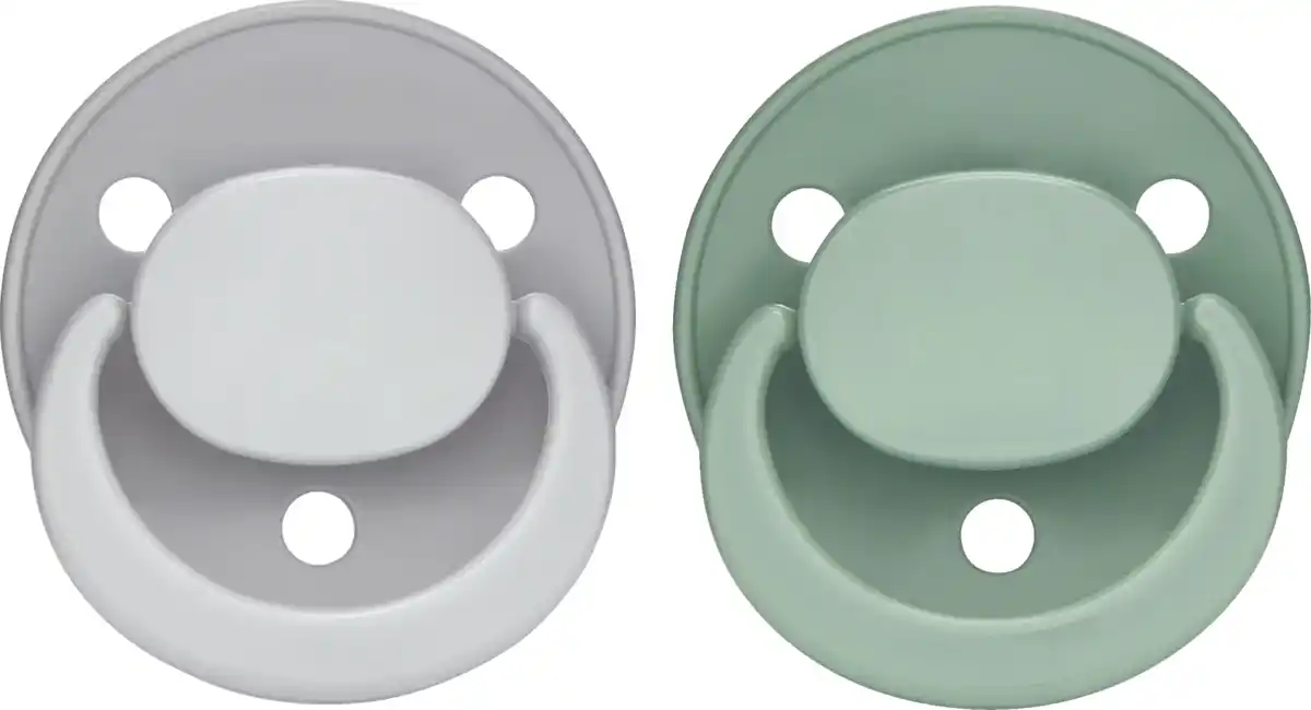 Bild 2 von Babydream Beruhigungssauger Die Kirsche Latex Grau & Grün 0-24 Monate