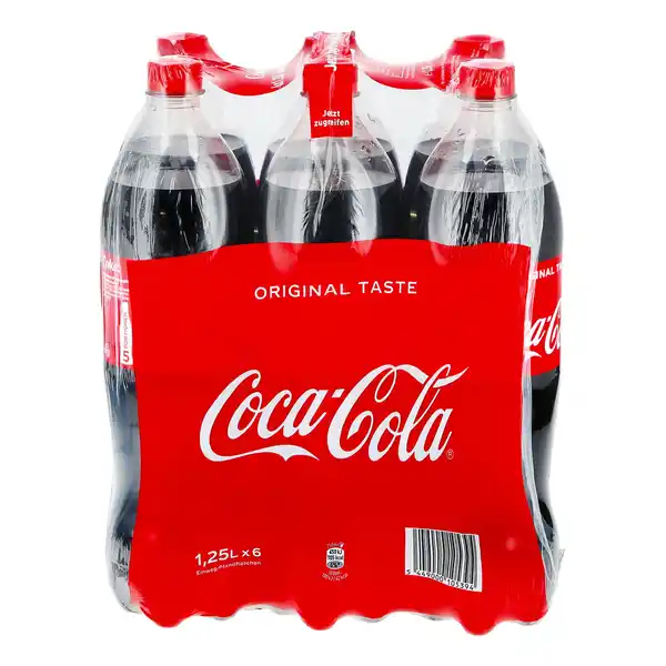 Bild 1 von Coca Cola 1,25 Liter, 6er Pack