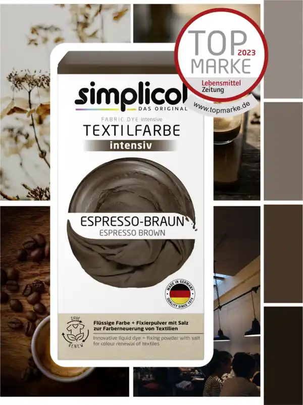 Bild 4 von simplicol Textilfarbe intensiv Espresso-Braun