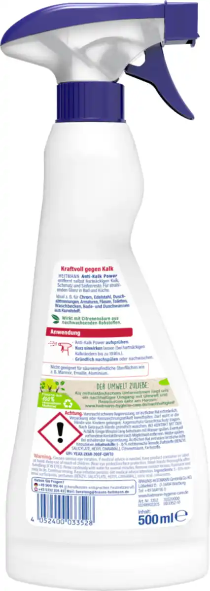 Bild 2 von Heitmann Anti-Kalk Power, 500 ml