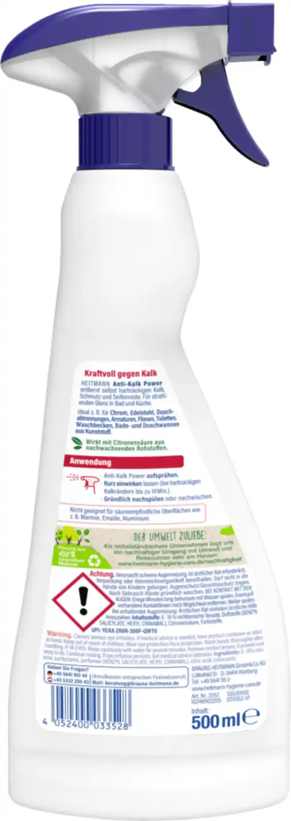 Bild 2 von Heitmann Anti-Kalk Power, 500 ml