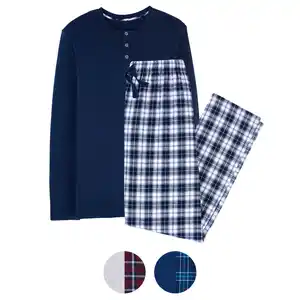 UP2FASHION MEN Herren Flannel Pyjama