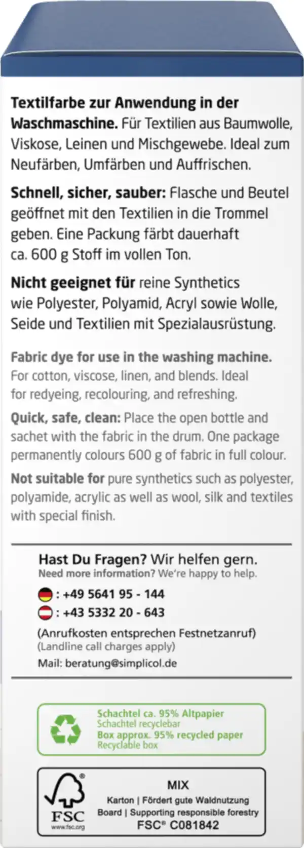 Bild 3 von simplicol Textilfarbe intensiv Opal-Petrol
