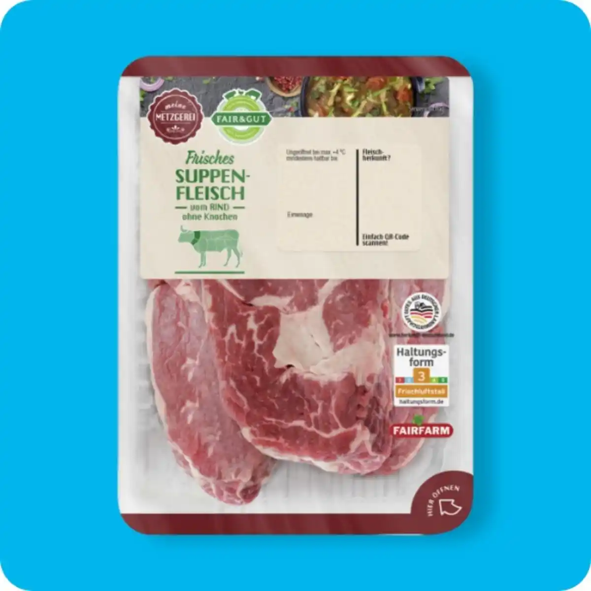 Bild 1 von FAIR & GUT Suppenfleisch, Vom Rind