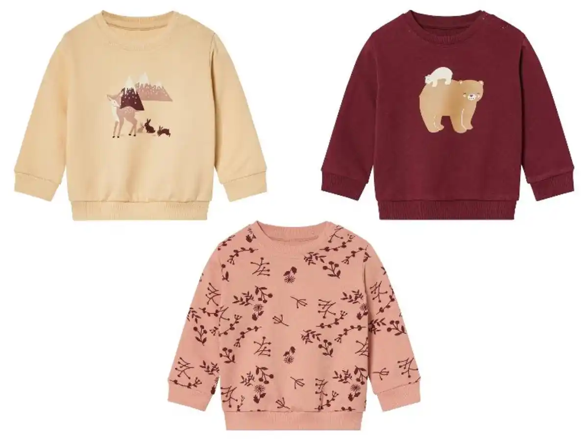 Bild 1 von lupilu® Baby Sweatshirt mit hohem Baumwollanteil