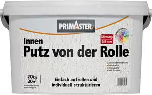 Primaster Putz von der Rolle 20 kg 0,5 mm Körnung weiß