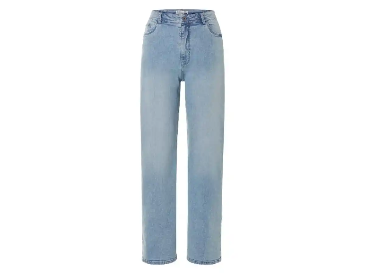 Bild 2 von esmara® Damen Jeans, Straight Fit, hohe Leibhöhe