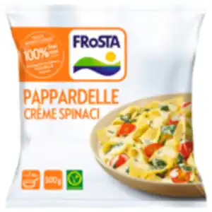 Frosta Hühnerfrikassee oder Pappardelle Crème Spinaci