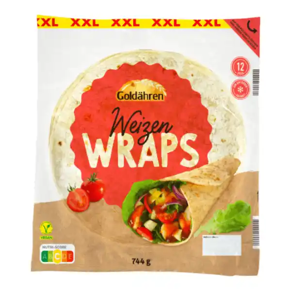 Bild 1 von GOLDÄHREN Weizenwraps XXL 744g