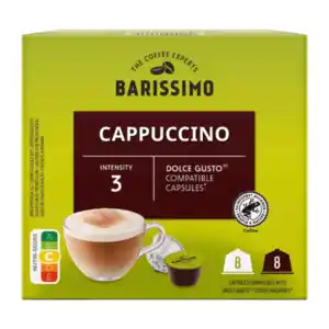 BARISSIMO Kaffeekapseln Cappuccino 164g