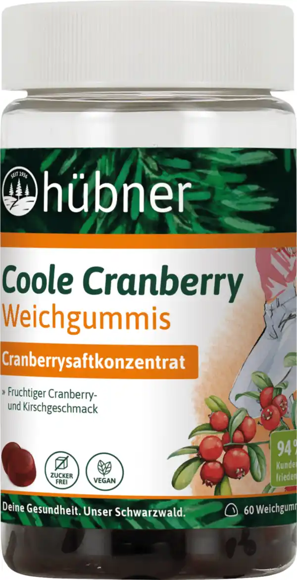 Bild 1 von Hübner Weichgummies Coole Cranberry 60 St