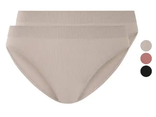 Bild 1 von esmara® Damen Slips, 2 Stück, in modischer Ripp-Qualität