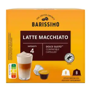 BARISSIMO Kaffeekapseln Latte Macchiato 166,4g