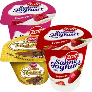 Zott Sahne-Joghurt oder Sahne-Pudding