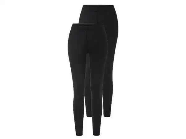 Bild 2 von esmara® Damen Leggings, 2 Stück, mit Bio-Baumwolle
