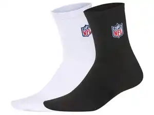 Damen/Herren Socken, 2 Paar, mit NFL-Logo