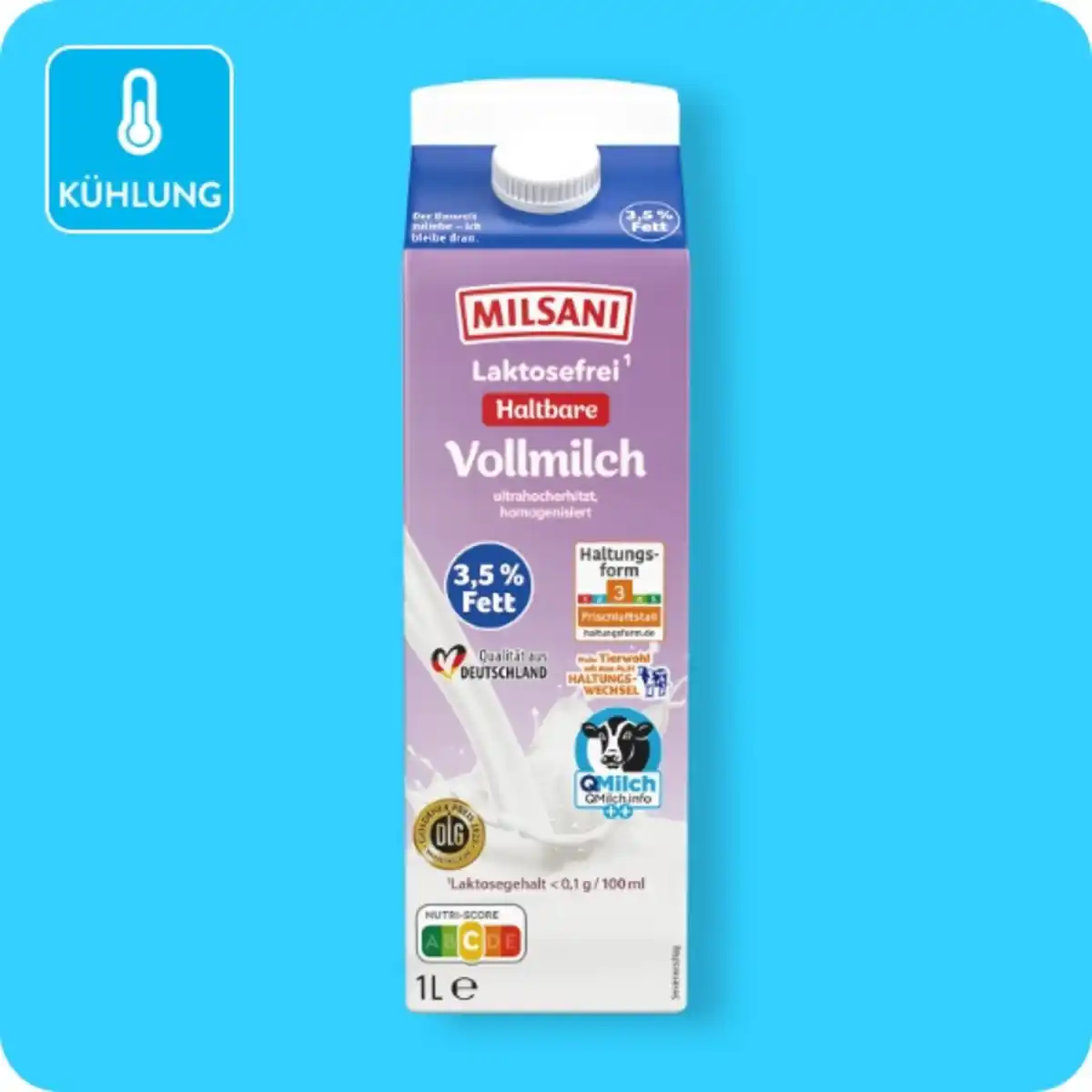 Bild 1 von MILSANI Laktosefreie H-Milch, 3,5%