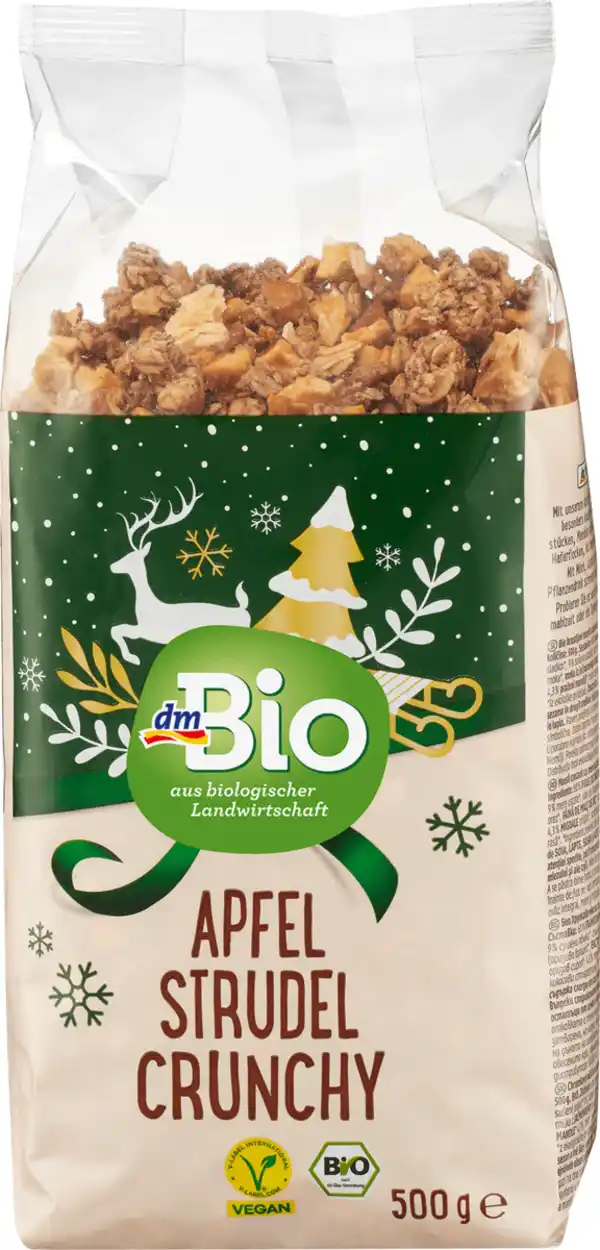 Bild 1 von dmBio Müsli Crunchy Apfelstrudel