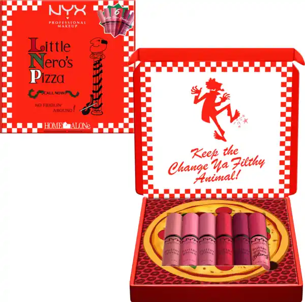 Bild 1 von NYX PROFESSIONAL MAKEUP Lipgloss Set Home Alone 6tlg Butter Gloss Pizza Vault, Pink/Reds