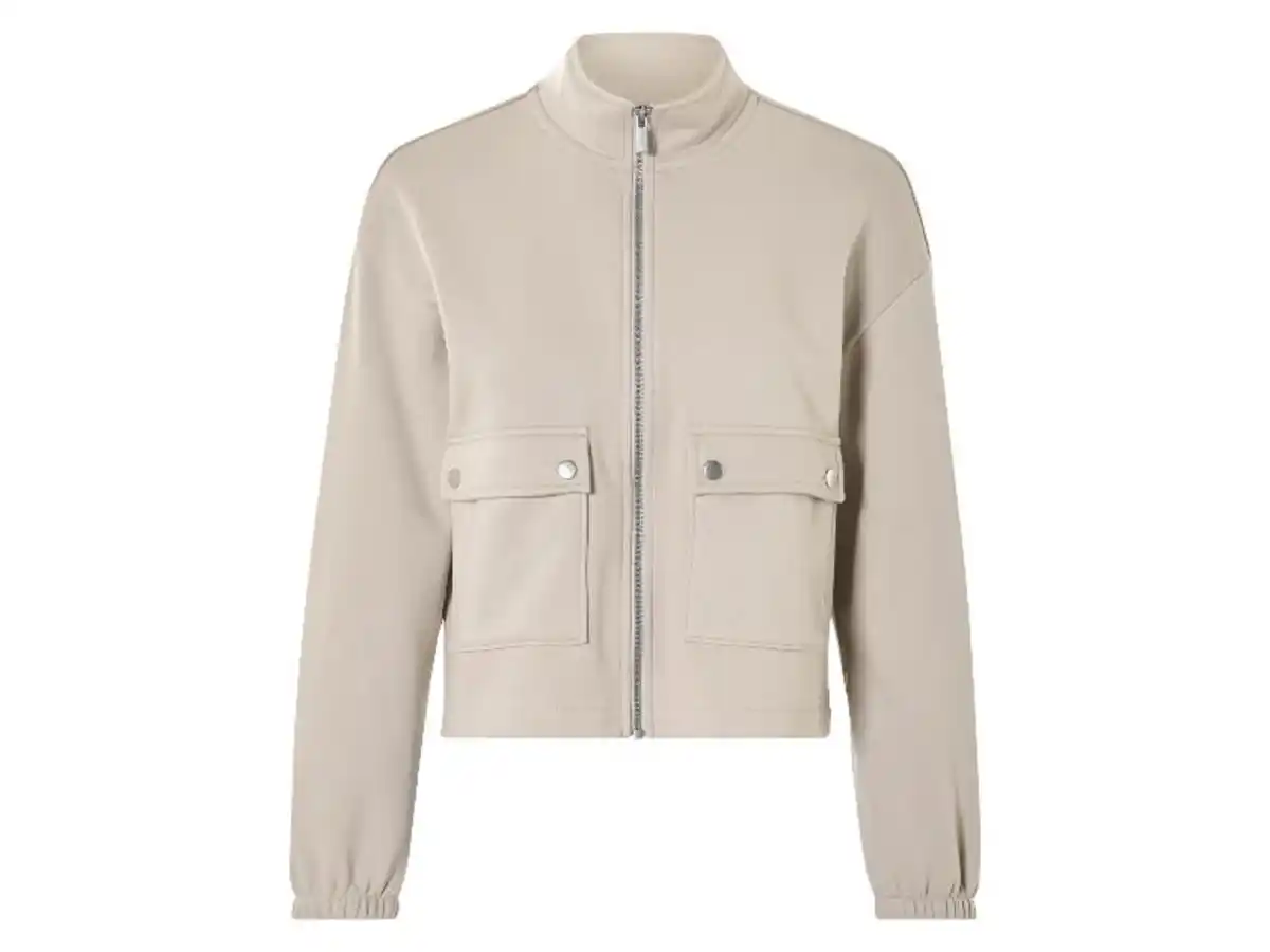 Bild 2 von esmara® Damen Sweatjacke, mit Baumwolle