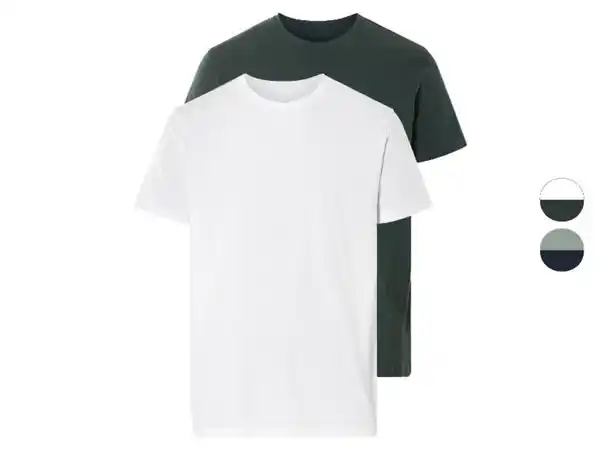 Bild 1 von LIVERGY® Herren T-Shirts, 2 Stück, aus reiner Bio-Baumwolle