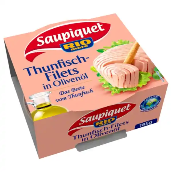 Bild 1 von Saupiquet Thunfisch Salat Snack, Thunfischfilets Sonnenblumenöl oder Natur