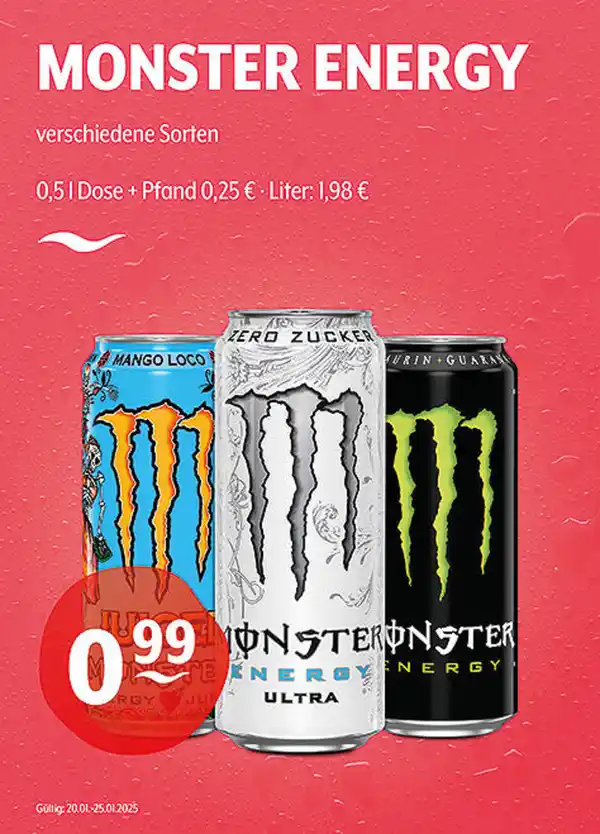 Bild 1 von MONSTER ENERGY verschiedene Sorten