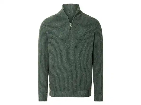 Bild 2 von LIVERGY® Herren Troyer aus Grobstrick, mit Bündchen