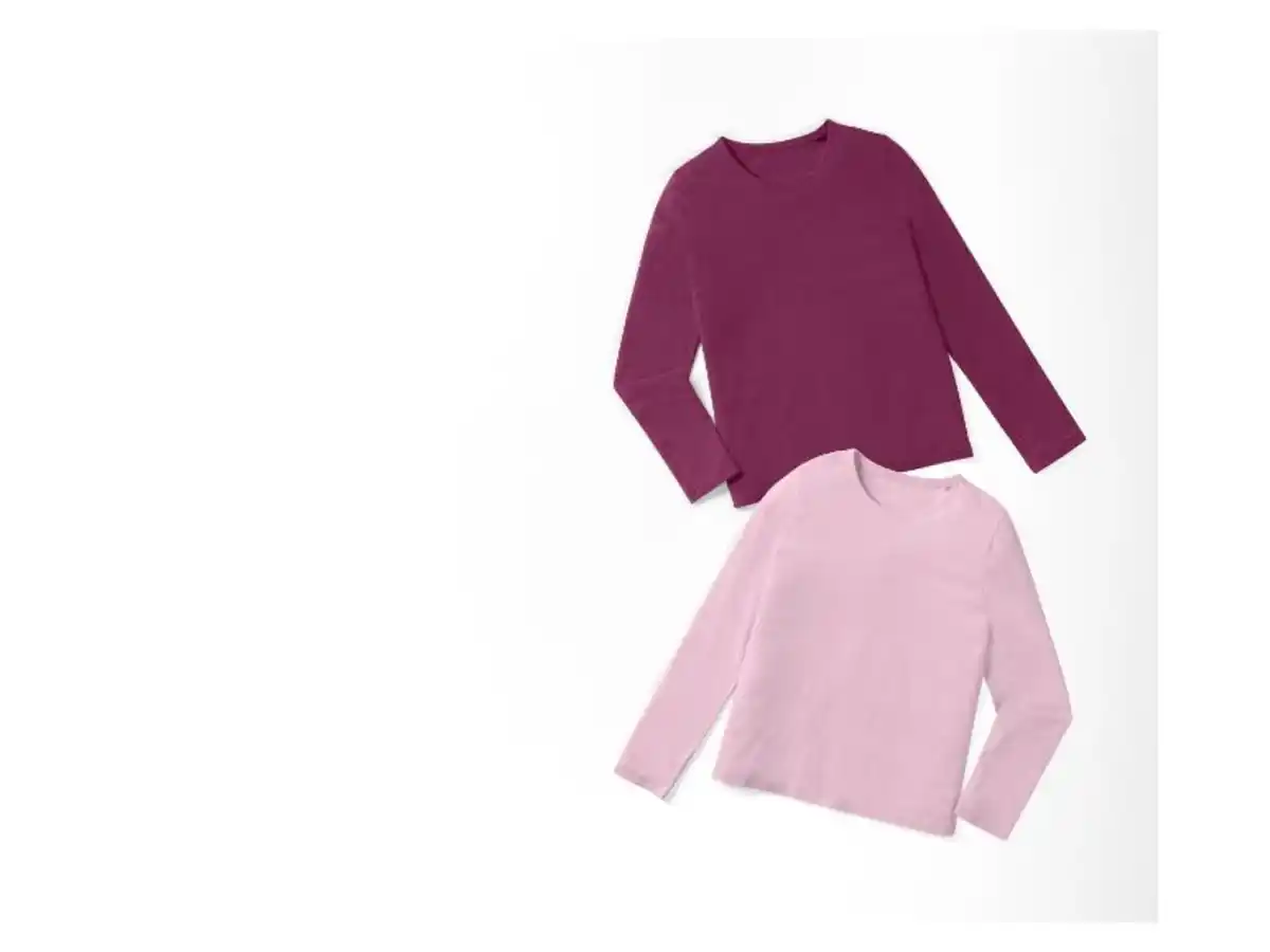 Bild 4 von pepperts!® Kinder Mädchen Langarmshirts, 2 Stück, reine Baumwolle