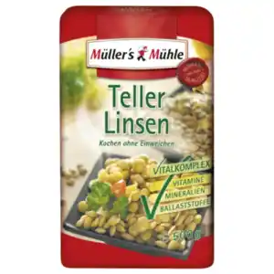 Müller's Mühle Tellerlinsen oder Erbsen