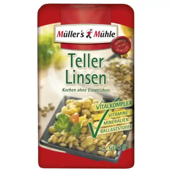 Bild 1 von Müller's Mühle Tellerlinsen oder Erbsen