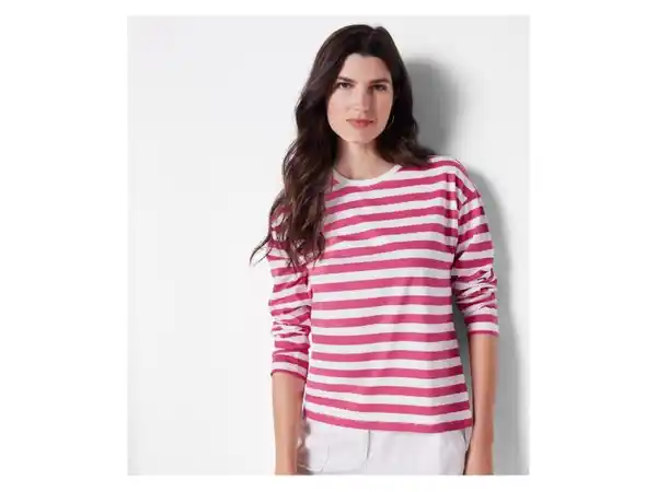 Bild 3 von esmara® Damen Langarmshirt, aus reiner Bio-Baumwolle