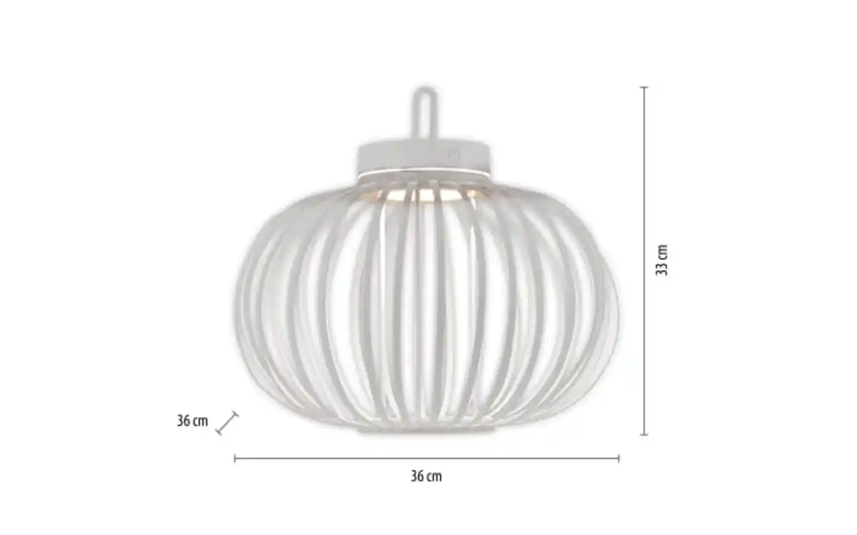 Bild 3 von LED-Akkupendelleuchte Akuba, weiß, 36 cm, inkl. Memoryfunktion