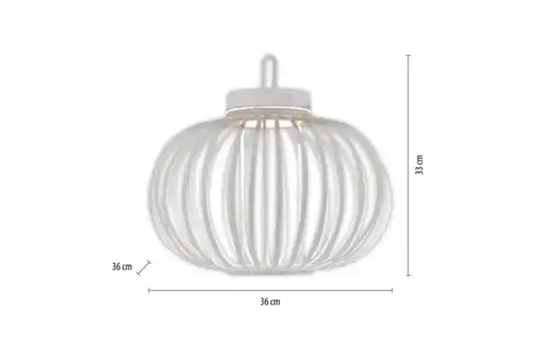 Bild 3 von LED-Akkupendelleuchte Akuba, weiß, 36 cm, inkl. Memoryfunktion