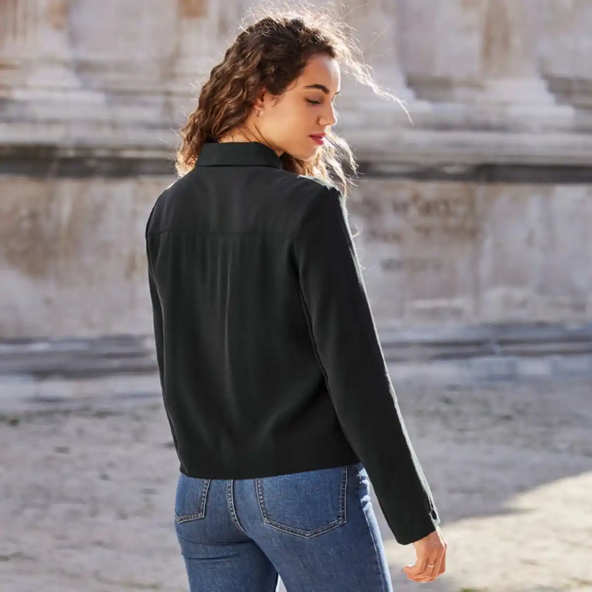 Bild 4 von Damen-Jacke mit Hemdblusenkragen