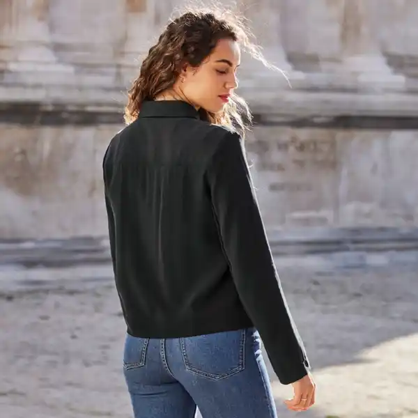 Bild 4 von Damen-Jacke mit Hemdblusenkragen