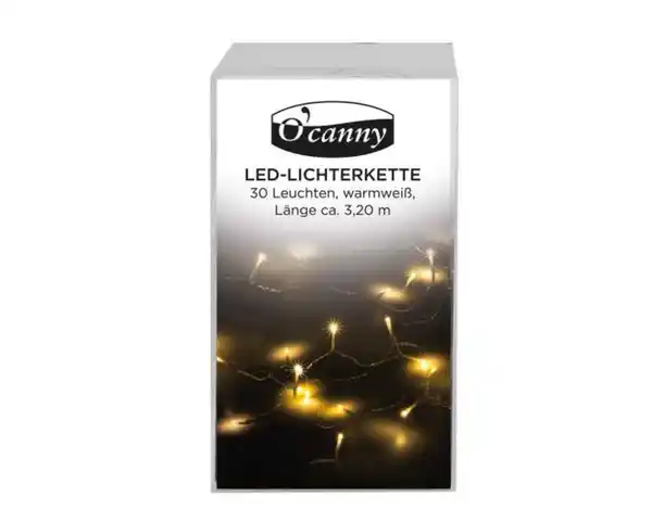 Bild 1 von O'Canny LED-Lichterkette ca. 3,20 m, warmweiß, 30 Leuchten