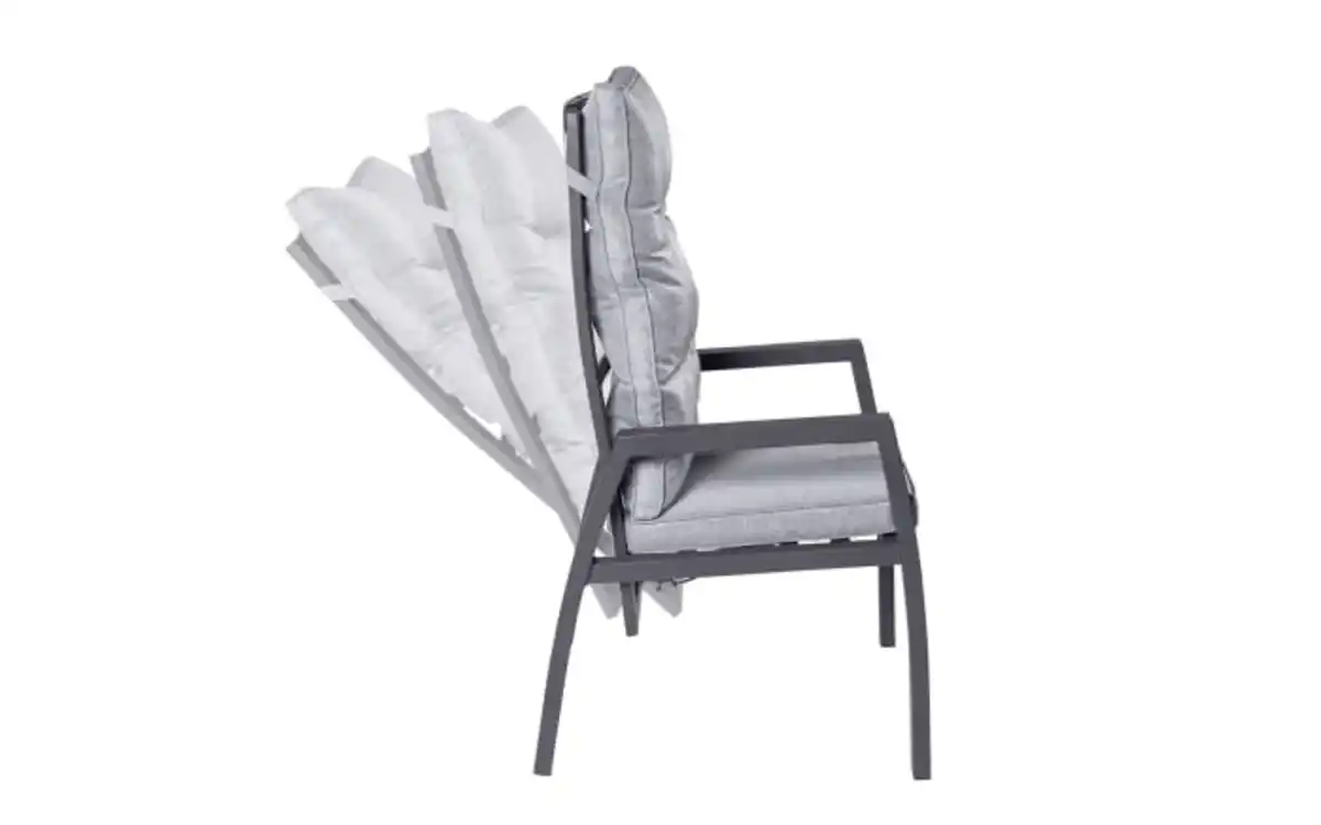 Bild 4 von outdoor (Gartenmöbel Mit Flair) - Garten-Positionsstuhl Bondino in anthrazit/grau