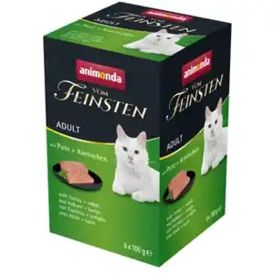 animonda Vom Feinsten Adult 6x100g mit Pute und Kaninchen